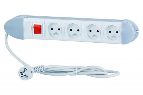 Przedłużacz listwowy MODULA 4x230V, OWY 3x1mm2 - 1,5m z wyłącznikiem 45615 F-Elektro