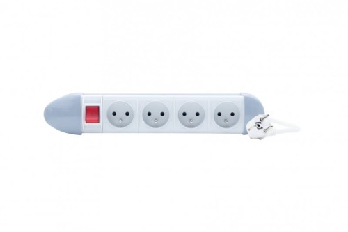 Przedłużacz listwowy MODULA 4x230V, OWY 3x1mm2 - 1,5m z wyłącznikiem 45615 F-Elektro