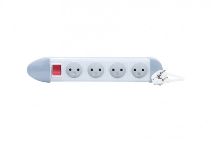 Przedłużacz listwowy MODULA 4x230V, OWY 3x1mm2 - 1,5m z wyłącznikiem 45615 F-Elektro
