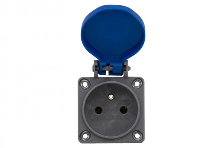 Gniazdo tablicowe 16A 250V 2P+Z  IP44 - B 71095 F-Elektro
