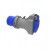 Adapter kempingowy BS wtyk 16A 3p przemysłowy, gniazdo tablicowe 230V IP44 73004 F-Elektro