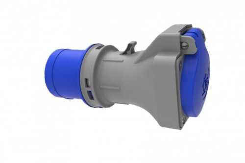 Adapter kempingowy BS wtyk 16A 3p przemysłowy, gniazdo tablicowe 230V IP44 73004 F-Elektro