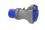 Adapter kempingowy BS wtyk 16A 3p przemysłowy, gniazdo tablicowe 230V IP44 73004 F-Elektro