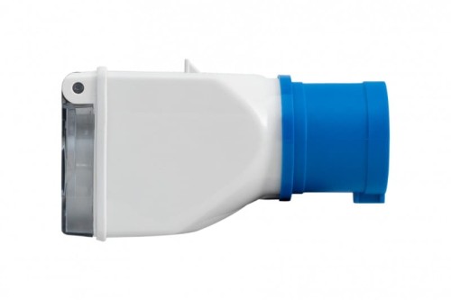 Adapter kempingowy wtyk 16A 3p przemysłowy, gniazdo tablicowe 230V IP44 73109 F-Elektro