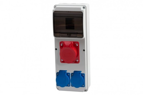 Rozdzielnica ULISSE 6M MIDI - gniazda 32A 5p, 2x230V /6 modułów/ 74180.1 F-Elektro
