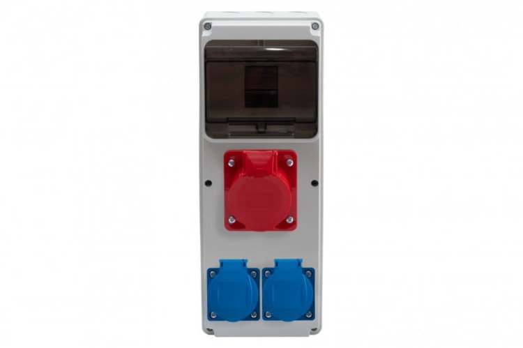 Rozdzielnica ULISSE 6M MIDI - gniazda 32A 5p, 2x230V /6 modułów/ 74180.1 F-Elektro
