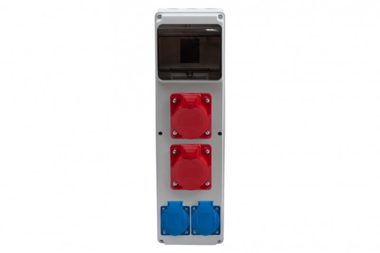Rozdzielnica ULISSE 6M MAXI - gniazda 2x32A 5p, 2x230V /6 modułów/ 74180.22 F-Elektro