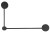 Lampa ścienna Kinkiet Industrialny Loft ORBIT BLACK II 20/40 7804 NOWODVORSKI Lighting GX53 x2 nowoczesna oprawa oświetleniowa metalowy czarno-czarny podwójny Inspiracje Premium