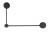 Lampa ścienna Kinkiet Industrialny Loft ORBIT BLACK II 20/40 7804 NOWODVORSKI Lighting GX53 x2 nowoczesna oprawa oświetleniowa metalowy czarno-czarny podwójny Inspiracje Premium