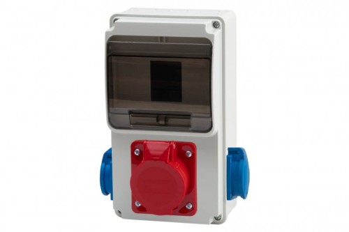 Rozdzielnica ULISSE 6M MINI - gniazda 16A 5p, 2x230V /6 modułów/ 74180.38 F-Elektro