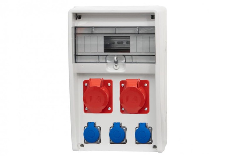Rozdzielnica ULISSE 12M - gniazda 16A 5p, 32A 5p, 3x230V /12 modułów/ 74181.0 F-Elektro