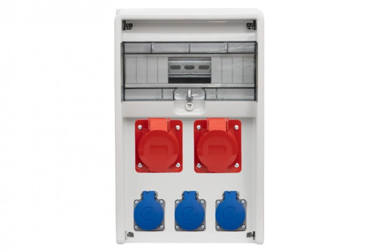 Rozdzielnica ULISSE 12M - gniazda 16A 5p, 32A 5p, 3x230V /12 modułów/ 74181.0 F-Elektro