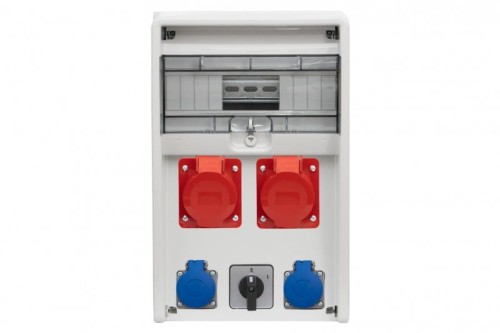 Rozdzielnica ULISSE 12M - gniazda 16A 5p, 32A 5p, 2x230V, 0/1(32A) /12 modułów/ 74181.13 F-Elektro