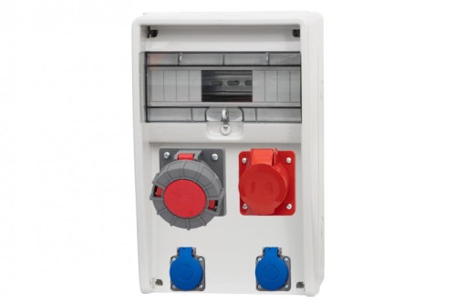 Rozdzielnica ULISSE 12M - gniazda 16A 5p, 63A 5p, 2x230V /12 modułów/ 74181169 F-Elektro
