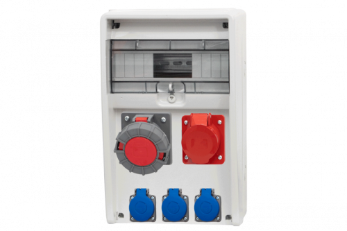 Rozdzielnica ULISSE 12M - gniazda 16A 5p, 63A 5p, 3x230V /12 modułów/ 74181170 F-Elektro