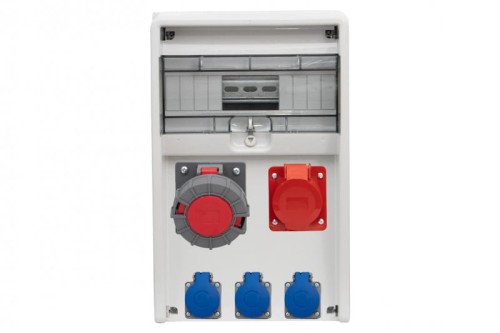 Rozdzielnica ULISSE 12M - gniazda 16A 5p, 63A 5p, 3x230V /12 modułów/ 74181170 F-Elektro