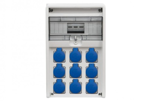 Rozdzielnica ULISSE 12M - gniazda 9x230V /12 modułów/ 74181.3 F-Elektro