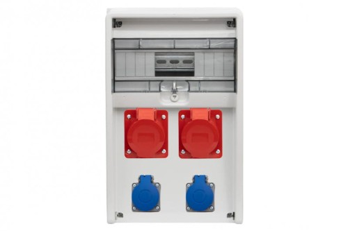 Rozdzielnica ULISSE 12M - gniazda 16A 5p, 32A 5p, 2x230V  /12 modułów/ 74181.4 F-Elektro