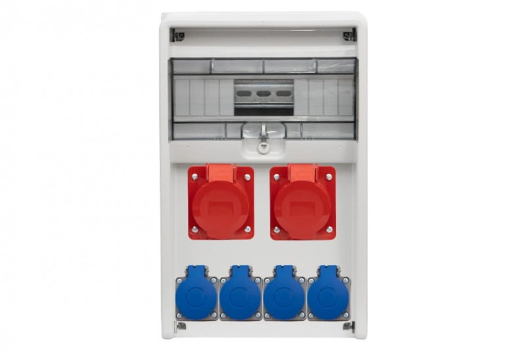 Rozdzielnica ULISSE 12M - gniazda 2x32A 5p, 4x230V /12 modułów/ 74181.43 F-Elektro