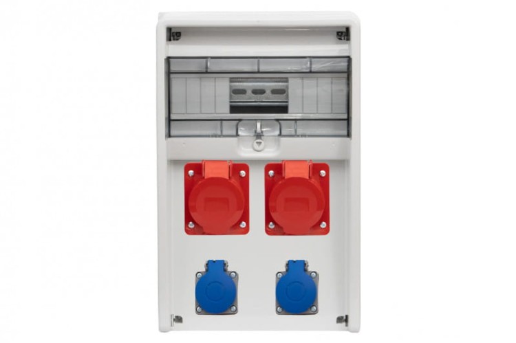 Rozdzielnica ULISSE 12M - gniazda 2x16A 5p, 2x230V /12 modułów/ 74181.48 F-Elektro