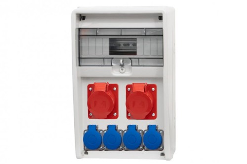 Rozdzielnica ULISSE 12M - gniazda 2x16A 5p, 4x230V /12 modułów/ 74181.54 F-Elektro
