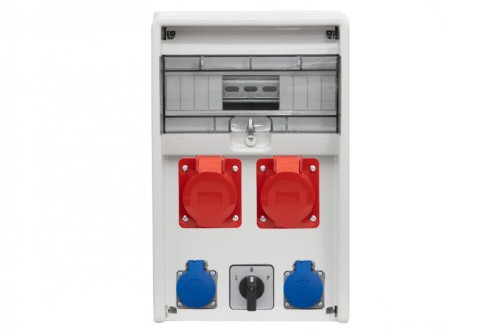 Rozdzielnica ULISSE 12M - gniazda 2x32A 5p, 2x230V, L/P(32A) /12 modułów/ 74181.7 F-Elektro