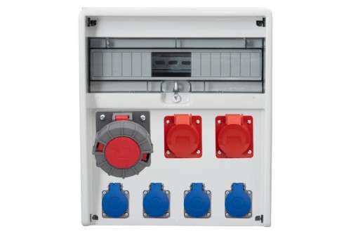 Rozdzielnica ULISSE 17M - gniazda 2x16A 5p, 63A 5p, 4x230V /17 modułów/ 74182196 F-Elektro