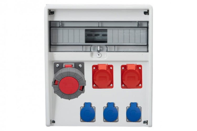 Rozdzielnica ULISSE 17M - gniazda 2x32A 5p, 63A 5p, 3x230V /17 modułów/ 74182197 F-Elektro