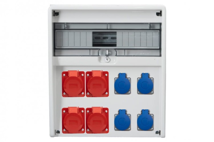 Rozdzielnica ULISSE 17M - gniazda 4x32A 5p, 4x230V /17 modułów/ 74182.59 F-Elektro