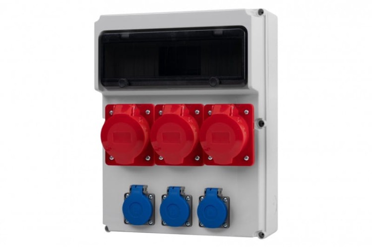 Rozdzielnica FEMO 13M - gniazda  2x16A 5p, 32A 5p, 3x230V /13 modułów/ 74183126 F-Elektro