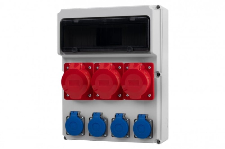 Rozdzielnica FEMO 13M - gniazda  2x16A 5p, 32A 5p, 4x230V /13 modułów/ 74183.19 F-Elektro