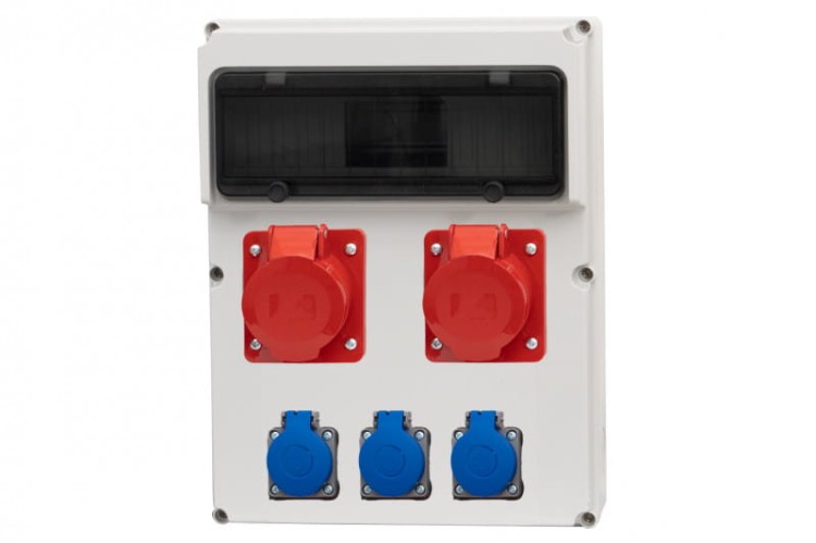 Rozdzielnica FEMO 13M - gniazda 2x32A 5p, 3x230V /13 modułów/ 74183.2 F-Elektro