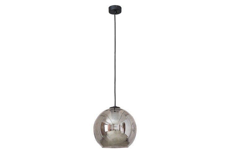 Lampa sufitowa wisząca Industrialna Loft POLARIS SMOKED 9060 NOWODVORSKI Lighting E27 nowoczesna oświetleniowa żyrandol szklana przyciemniana metalizowana kula Dymiona Szkło błyszcząca przezroczysta szkło dymione metalizowane Inspiracje Premium