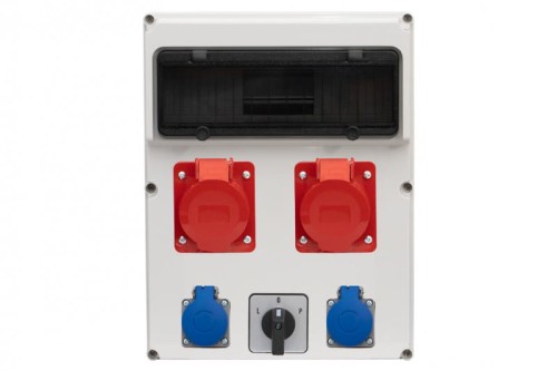 Rozdzielnica FEMO 13M - gniazda 16A 5p, 32A 5p, 2x230V, L/P(32A) /13 modułów/ 74183.7 F-Elektro
