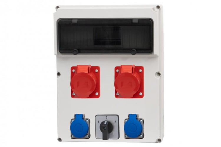 Rozdzielnica FEMO 13M - gniazda 2x32A 5p, 2x230V, L/P /13 modułów/ 74183.9 F-Elektro