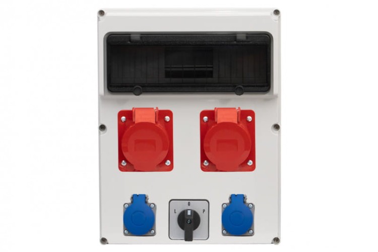 Rozdzielnica FEMO 13M - gniazda 2x32A 5p, 2x230V, L/P /13 modułów/ 74183.9 F-Elektro
