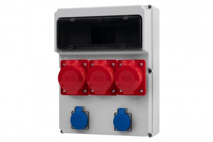 Rozdzielnica FEMO 13M - gniazda 3x16A 5p, 2x230V /13 modułów/ 74183.99 F-Elektro