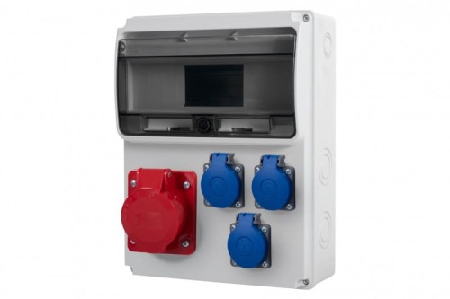 Rozdzielnica ULISSE 11M - gniazda 32A 5p, 3x230V  /11 modułów/ 74184.10 F-Elektro