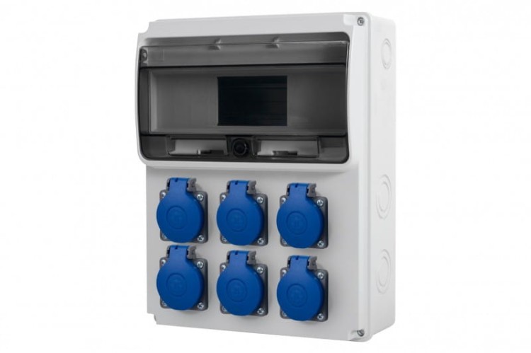 Rozdzielnica ULISSE 11M - gniazda 6x230V  /11 modułów/ 74184.13 F-Elektro