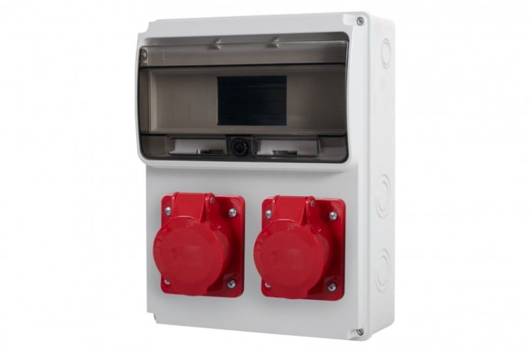 Rozdzielnica ULISSE 11M - gniazda 2x32A 5p  /11 modułów/ 74184.3 F-Elektro