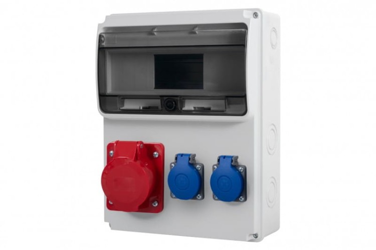 Rozdzielnica ULISSE 11M - gniazda 32A 5p, 2x230V  /11 modułów/ 74184.5 F-Elektro
