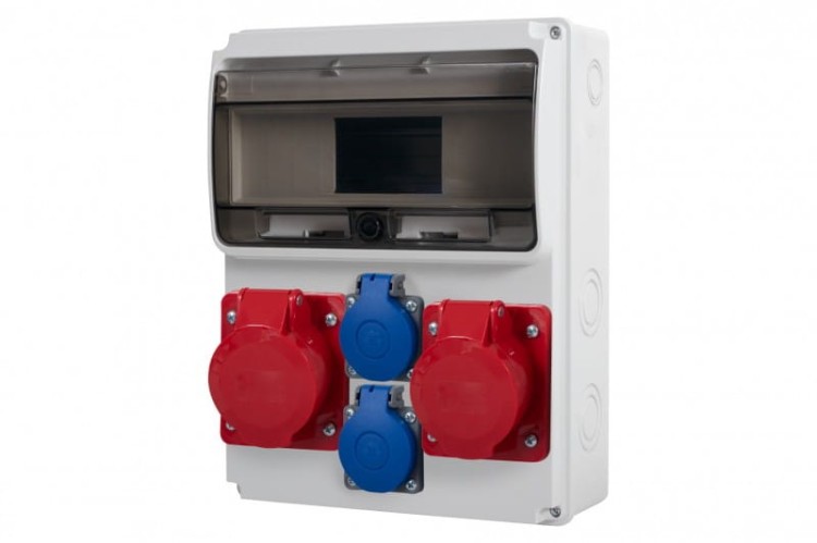 Rozdzielnica ULISSE 11M - gniazda 16A 5p, 32A 5p, 2x230V  /11 modułów/ 74184.6 F-Elektro