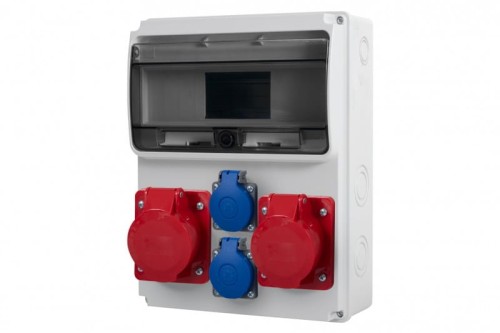 Rozdzielnica ULISSE 11M - gniazda 2x16A 5p, 2x230V  /11 modułów/ 74184.7 F-Elektro