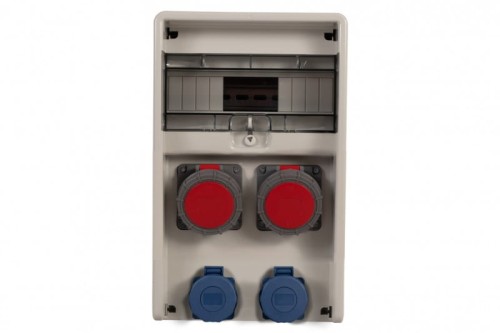 Rozdzielnica ULISSE 12M - gniazda 2x32A 5p, 2x230  IP65  /12 modułów/ 74185.5 F-Elektro