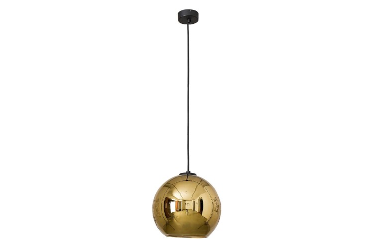 Lampa sufitowa wisząca Industrialna Loft POLARIS GOLD 9057 NOWODVORSKI Lighting E27 nowoczesna oświetleniowa żyrandol szklana przyciemniana metalizowana kula Złota Szkło błyszcząca przezroczysta Inspiracje Premium