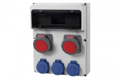 Rozdzielnica FEMO 13M - gniazda 2x32A 5p, 3x230V  IP65  /13 modułów/ 74187.2 F-Elektro