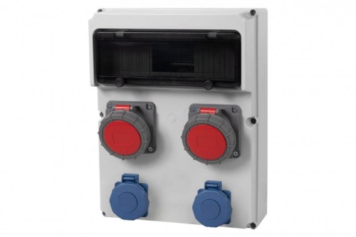 Rozdzielnica FEMO 13M - gniazda 2x16/5, 2x230V  IP65 /13 modułów/ 74187.24 F-Elektro