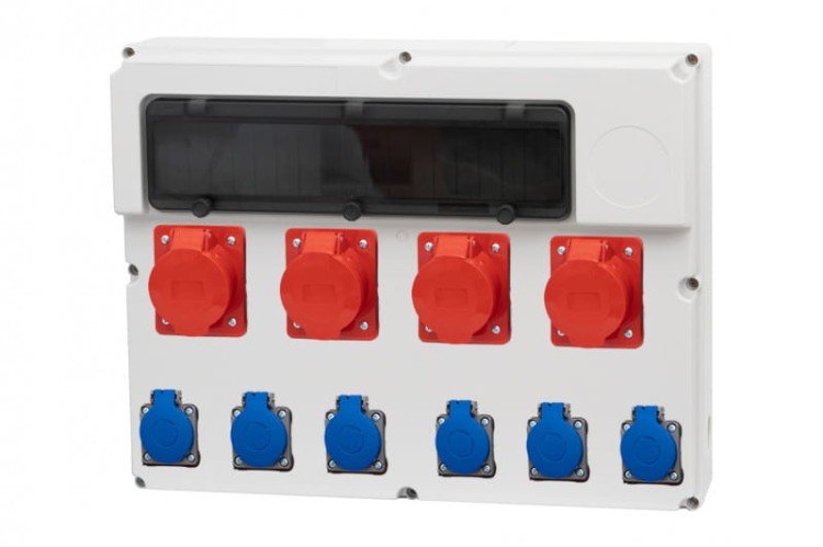 Rozdzielnica FEMO 18M - gniazda 4x32/5, 6x230V  74191.7 F-Elektro