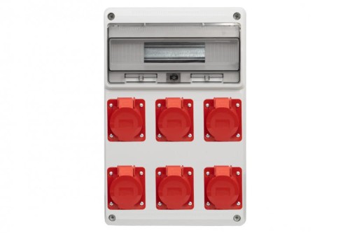 Rozdzielnica LEGATO 16M - gniazda 3x16A 5p, 3x32A 5p /16 modułów/ 75100.3 F-Elektro
