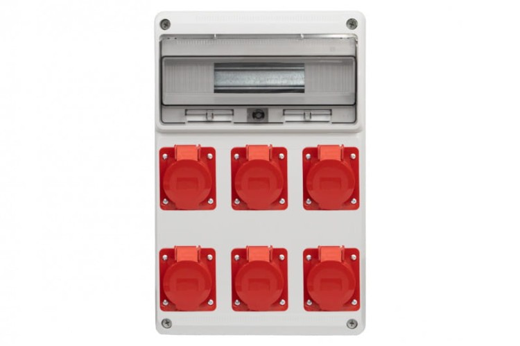 Rozdzielnica LEGATO 16M - gniazda 3x16A 5p, 3x32A 5p /16 modułów/ 75100.3 F-Elektro